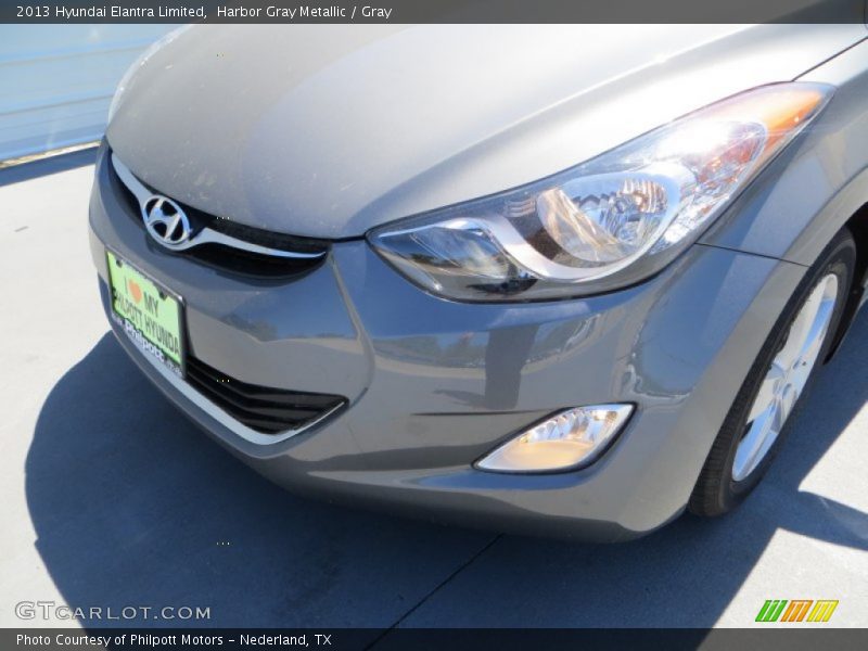 Harbor Gray Metallic / Gray 2013 Hyundai Elantra Limited