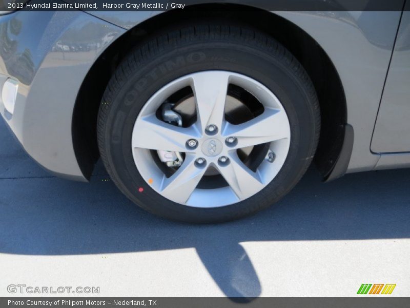 Harbor Gray Metallic / Gray 2013 Hyundai Elantra Limited