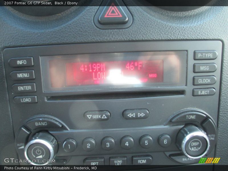 Audio System of 2007 G6 GTP Sedan