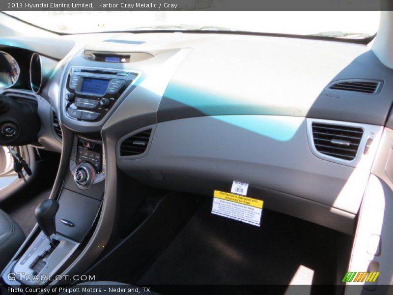 Harbor Gray Metallic / Gray 2013 Hyundai Elantra Limited