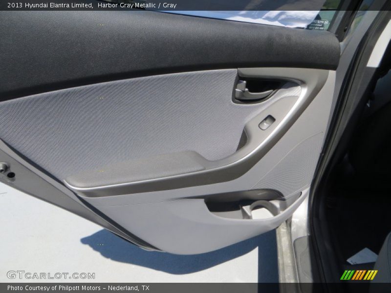 Harbor Gray Metallic / Gray 2013 Hyundai Elantra Limited