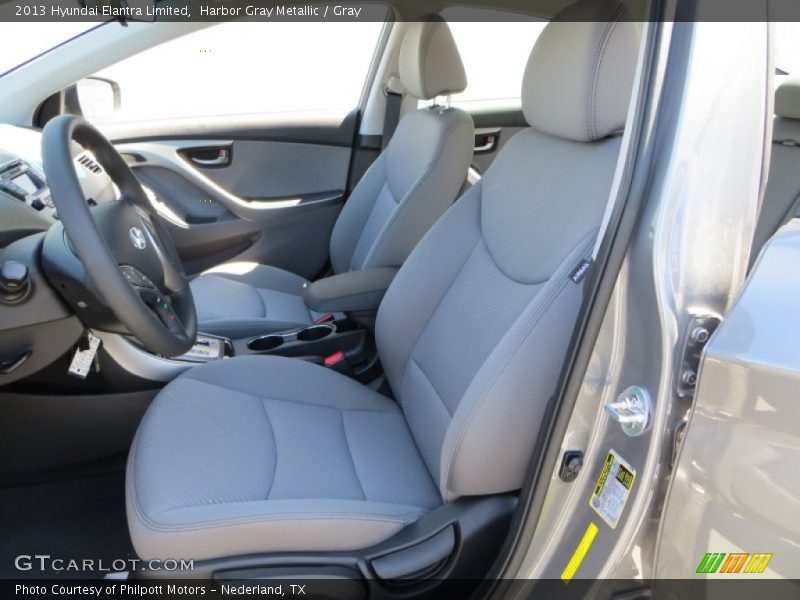 Harbor Gray Metallic / Gray 2013 Hyundai Elantra Limited
