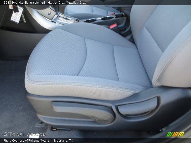 Harbor Gray Metallic / Gray 2013 Hyundai Elantra Limited