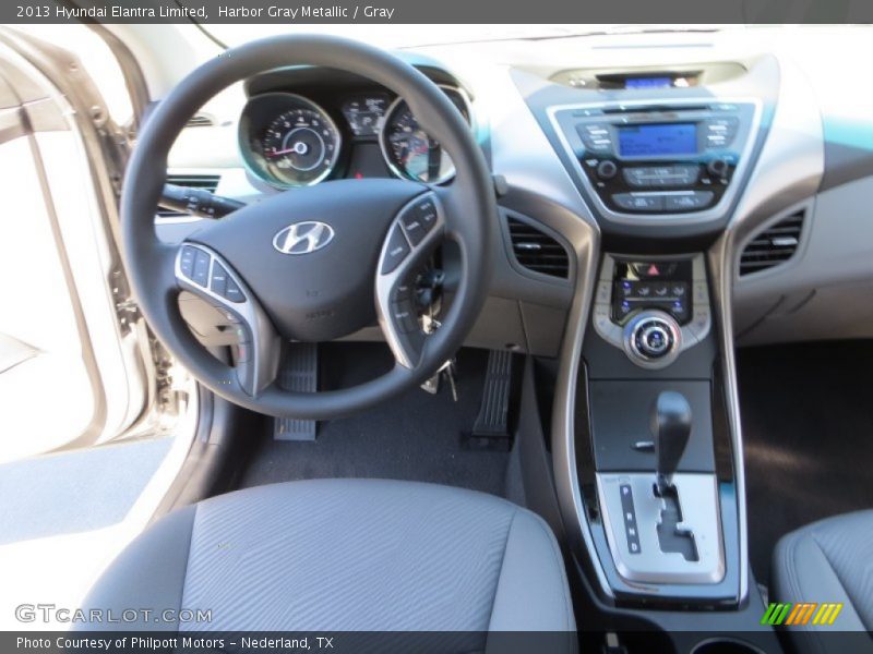 Harbor Gray Metallic / Gray 2013 Hyundai Elantra Limited