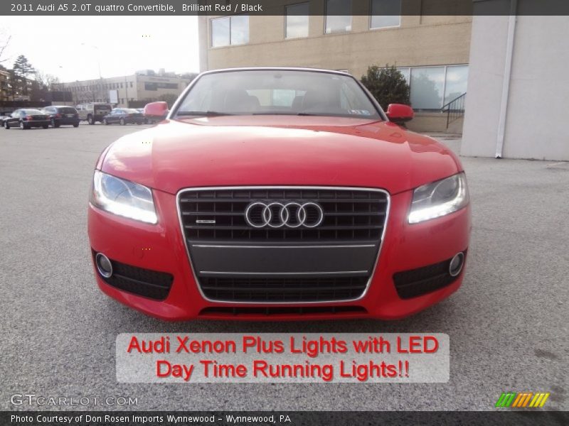 Brilliant Red / Black 2011 Audi A5 2.0T quattro Convertible