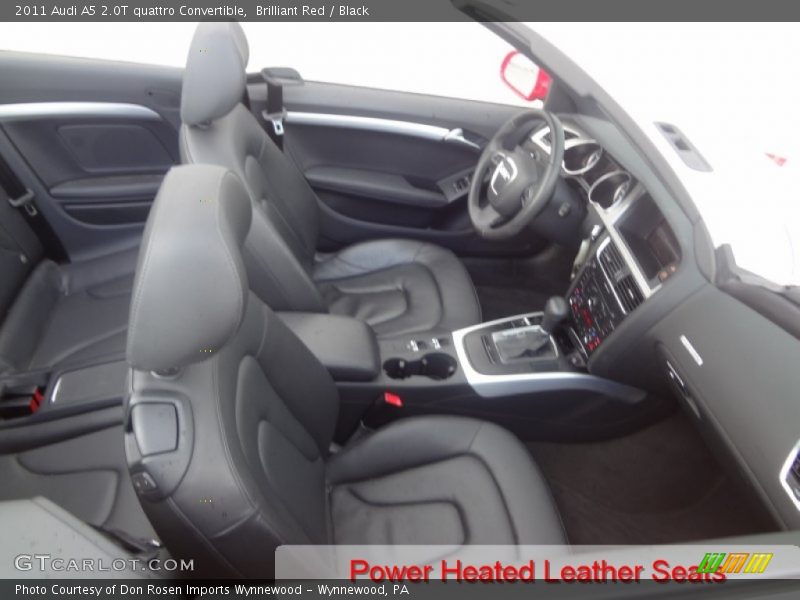 Brilliant Red / Black 2011 Audi A5 2.0T quattro Convertible