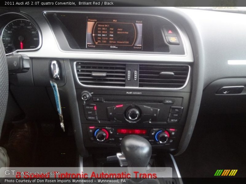 Brilliant Red / Black 2011 Audi A5 2.0T quattro Convertible