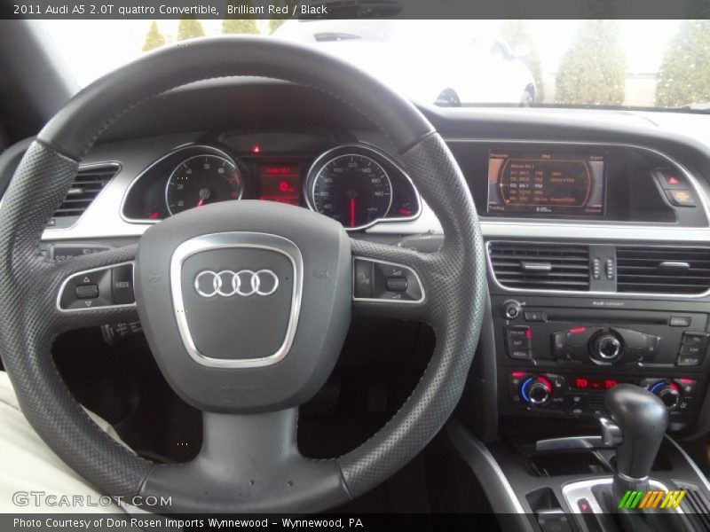 Brilliant Red / Black 2011 Audi A5 2.0T quattro Convertible