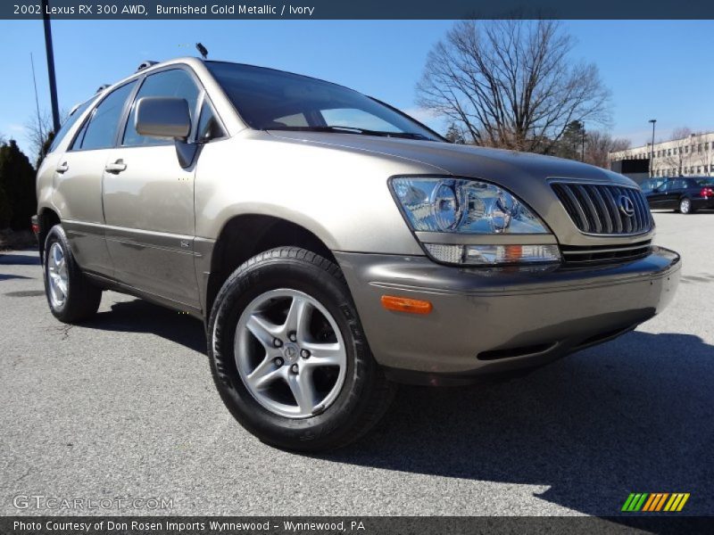 Burnished Gold Metallic / Ivory 2002 Lexus RX 300 AWD