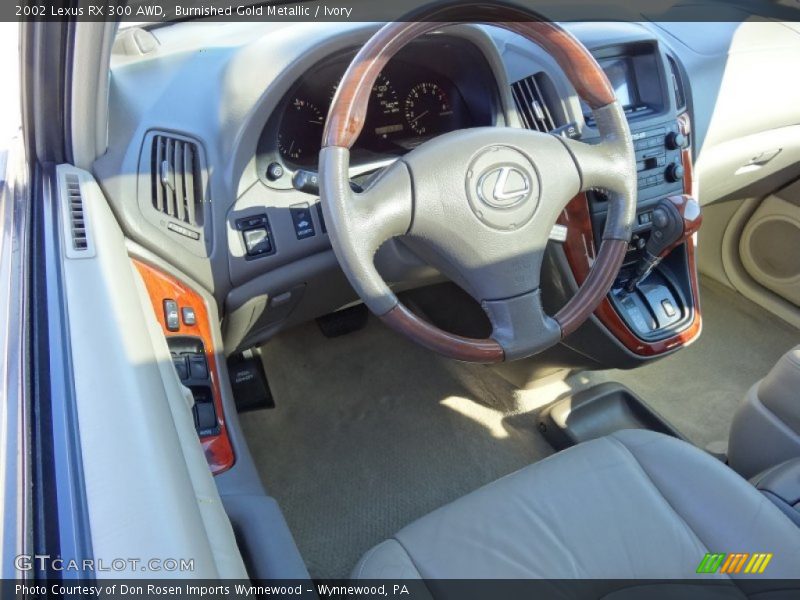 Burnished Gold Metallic / Ivory 2002 Lexus RX 300 AWD