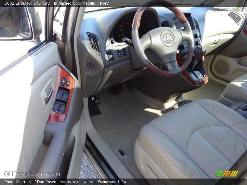 Burnished Gold Metallic / Ivory 2002 Lexus RX 300 AWD