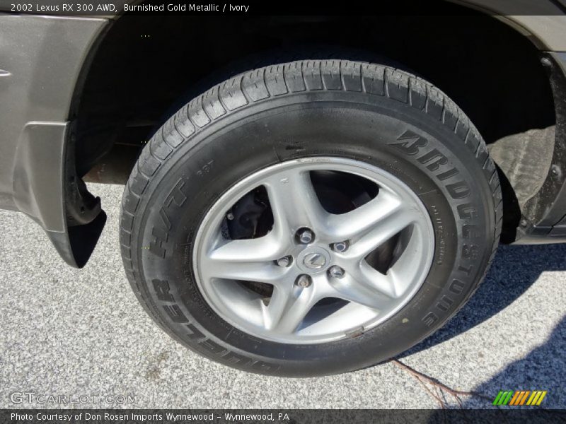 Burnished Gold Metallic / Ivory 2002 Lexus RX 300 AWD