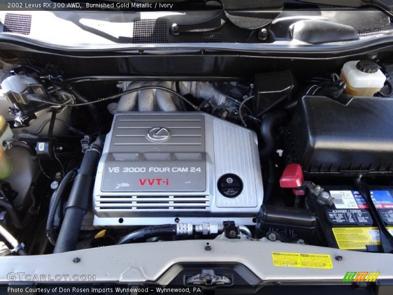 Burnished Gold Metallic / Ivory 2002 Lexus RX 300 AWD