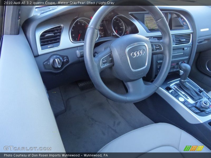 Meteor Gray Pearl Effect / Light Gray 2010 Audi A5 3.2 quattro Coupe