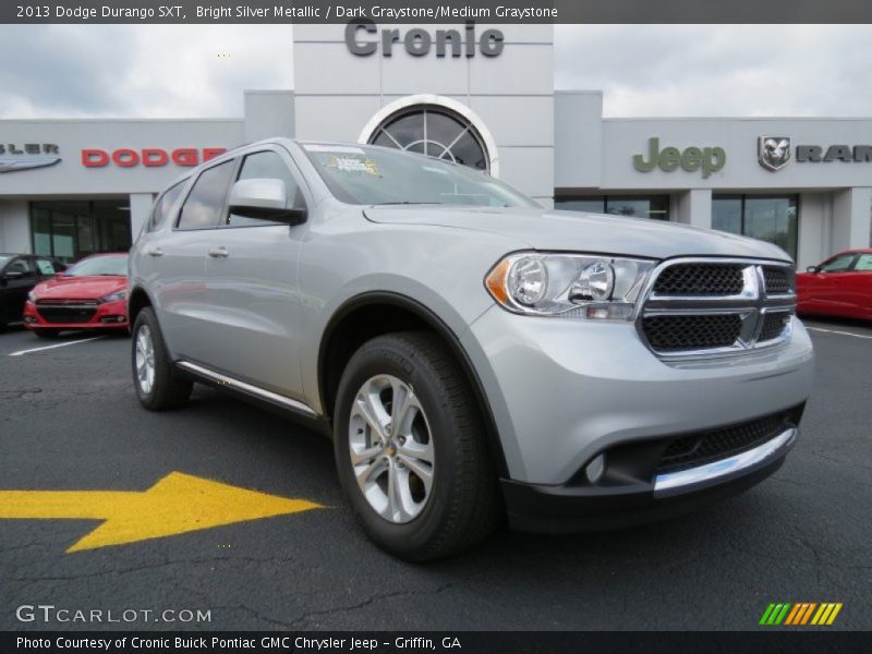 Bright Silver Metallic / Dark Graystone/Medium Graystone 2013 Dodge Durango SXT