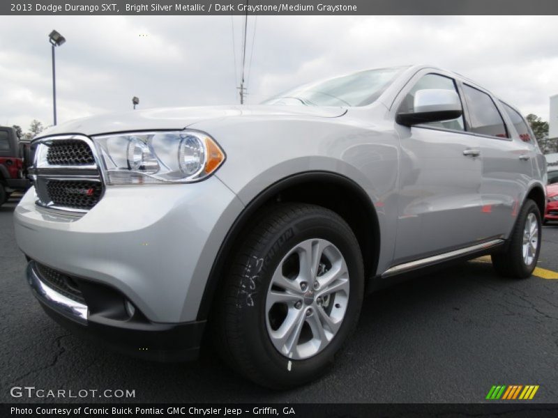 Bright Silver Metallic / Dark Graystone/Medium Graystone 2013 Dodge Durango SXT