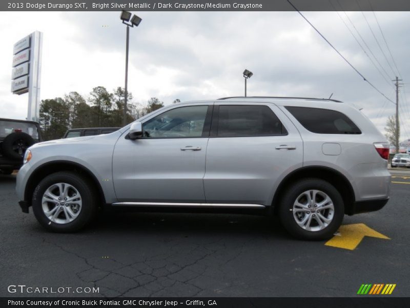 Bright Silver Metallic / Dark Graystone/Medium Graystone 2013 Dodge Durango SXT