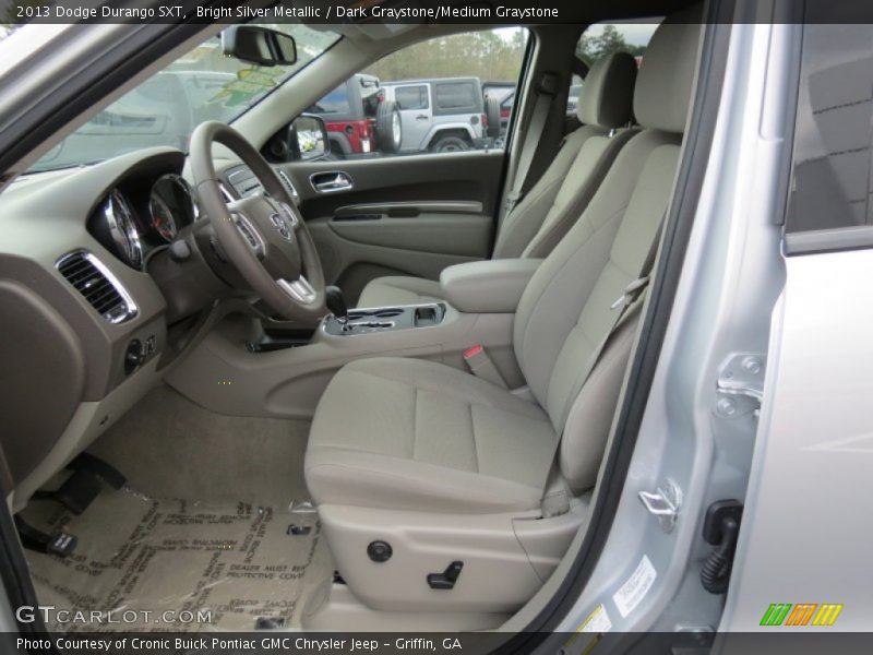 Bright Silver Metallic / Dark Graystone/Medium Graystone 2013 Dodge Durango SXT