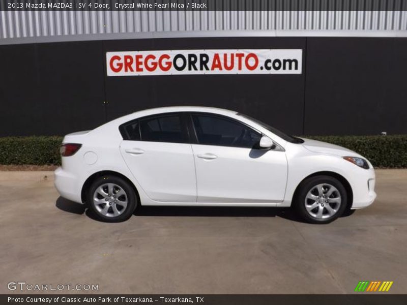 Crystal White Pearl Mica / Black 2013 Mazda MAZDA3 i SV 4 Door