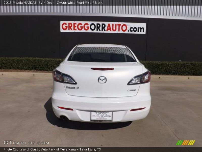 Crystal White Pearl Mica / Black 2013 Mazda MAZDA3 i SV 4 Door