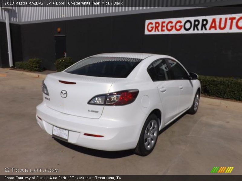 Crystal White Pearl Mica / Black 2013 Mazda MAZDA3 i SV 4 Door