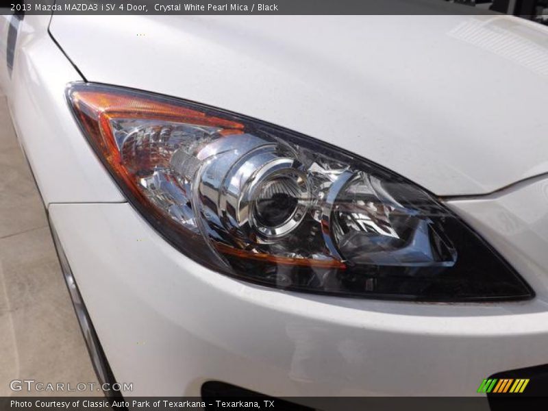 Crystal White Pearl Mica / Black 2013 Mazda MAZDA3 i SV 4 Door
