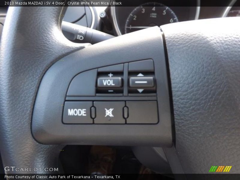 Crystal White Pearl Mica / Black 2013 Mazda MAZDA3 i SV 4 Door
