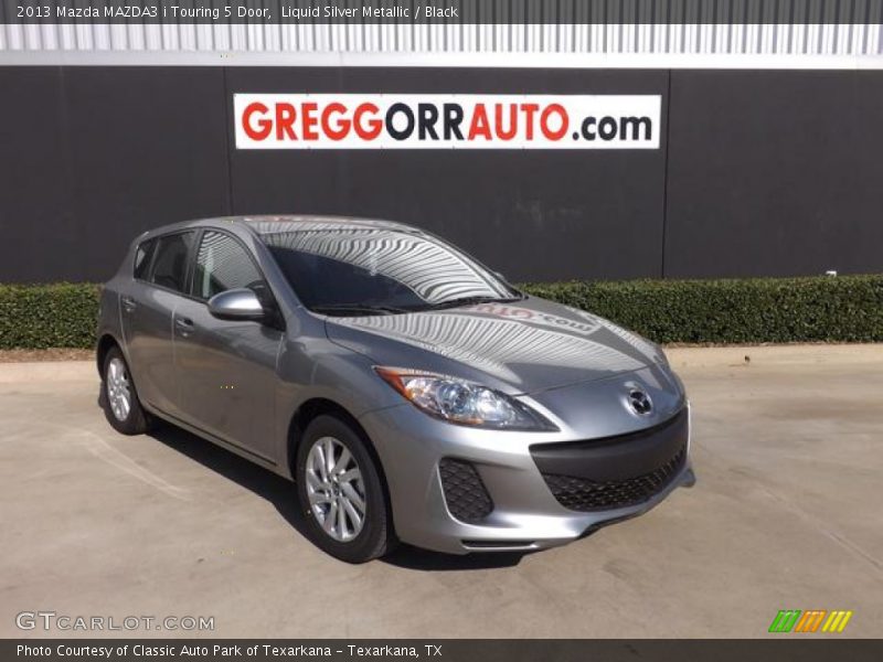 Liquid Silver Metallic / Black 2013 Mazda MAZDA3 i Touring 5 Door