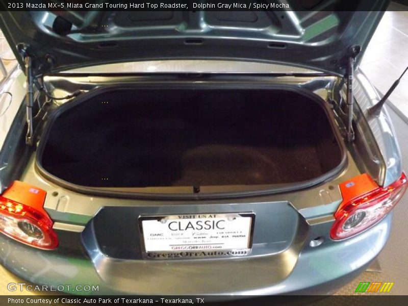 Dolphin Gray Mica / Spicy Mocha 2013 Mazda MX-5 Miata Grand Touring Hard Top Roadster