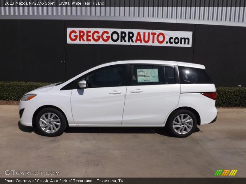 Crystal White Pearl / Sand 2013 Mazda MAZDA5 Sport
