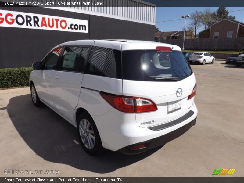 Crystal White Pearl / Sand 2013 Mazda MAZDA5 Sport