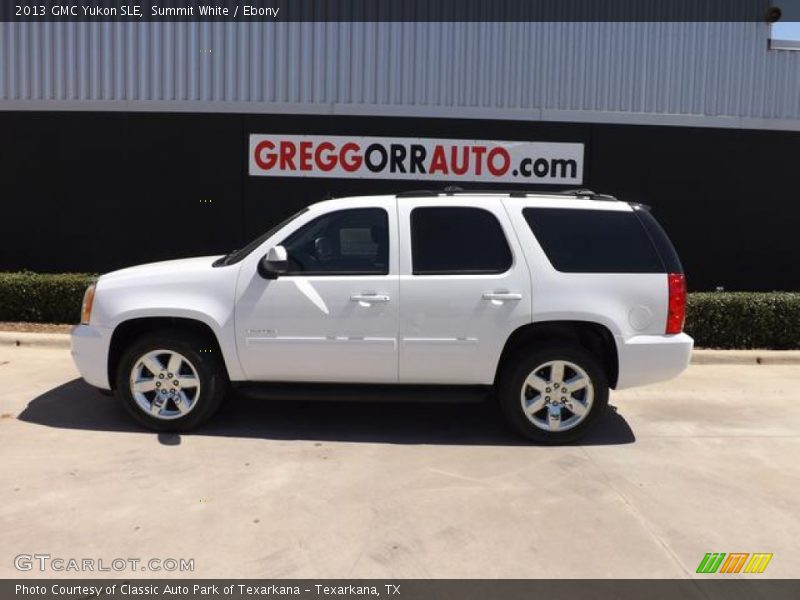 Summit White / Ebony 2013 GMC Yukon SLE