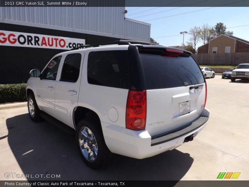 Summit White / Ebony 2013 GMC Yukon SLE