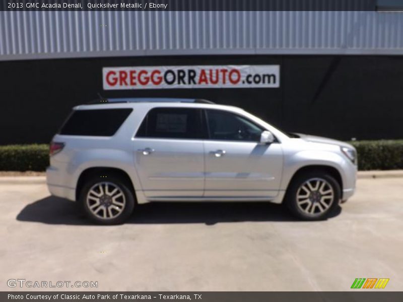 Quicksilver Metallic / Ebony 2013 GMC Acadia Denali