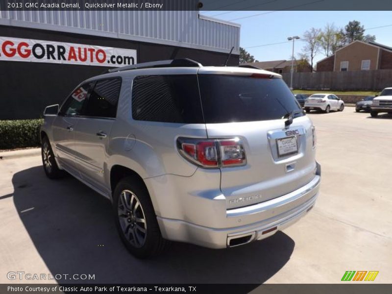 Quicksilver Metallic / Ebony 2013 GMC Acadia Denali