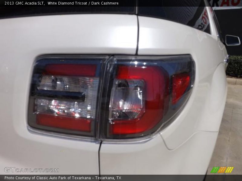 White Diamond Tricoat / Dark Cashmere 2013 GMC Acadia SLT