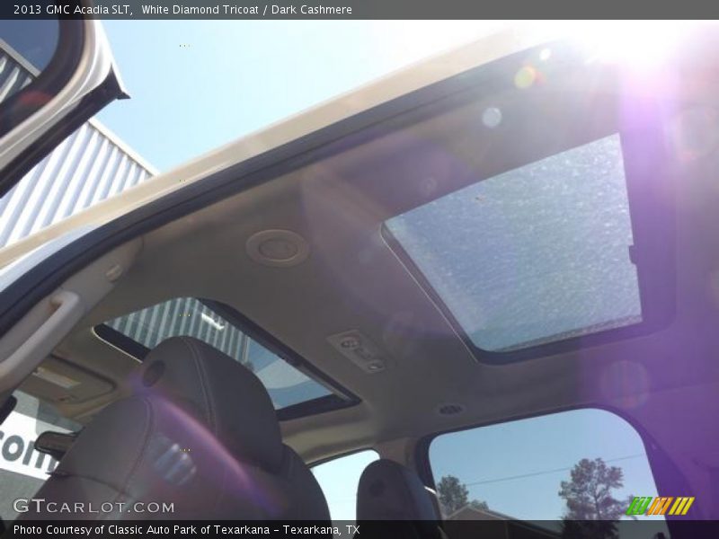White Diamond Tricoat / Dark Cashmere 2013 GMC Acadia SLT