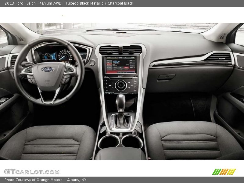 Tuxedo Black Metallic / Charcoal Black 2013 Ford Fusion Titanium AWD