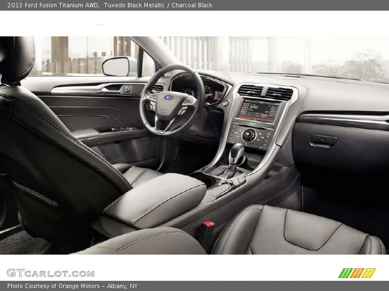 Tuxedo Black Metallic / Charcoal Black 2013 Ford Fusion Titanium AWD