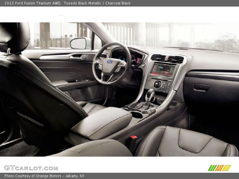 Tuxedo Black Metallic / Charcoal Black 2013 Ford Fusion Titanium AWD