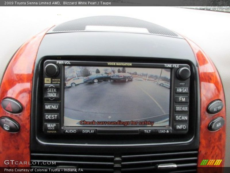 Blizzard White Pearl / Taupe 2009 Toyota Sienna Limited AWD