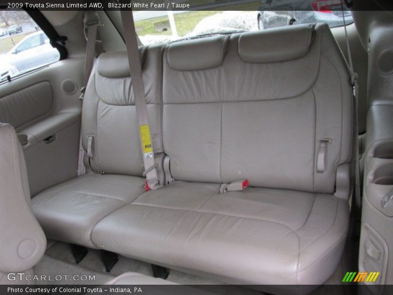 Blizzard White Pearl / Taupe 2009 Toyota Sienna Limited AWD