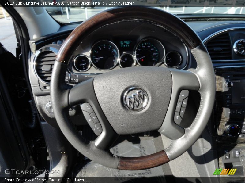 Carbon Black Metallic / Ebony Leather 2013 Buick Enclave Leather AWD