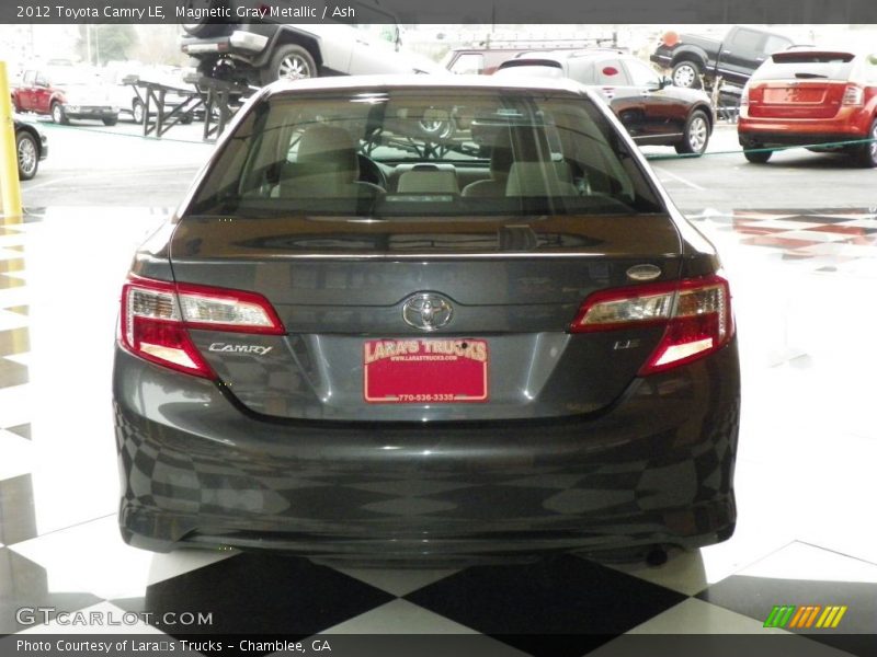 Magnetic Gray Metallic / Ash 2012 Toyota Camry LE