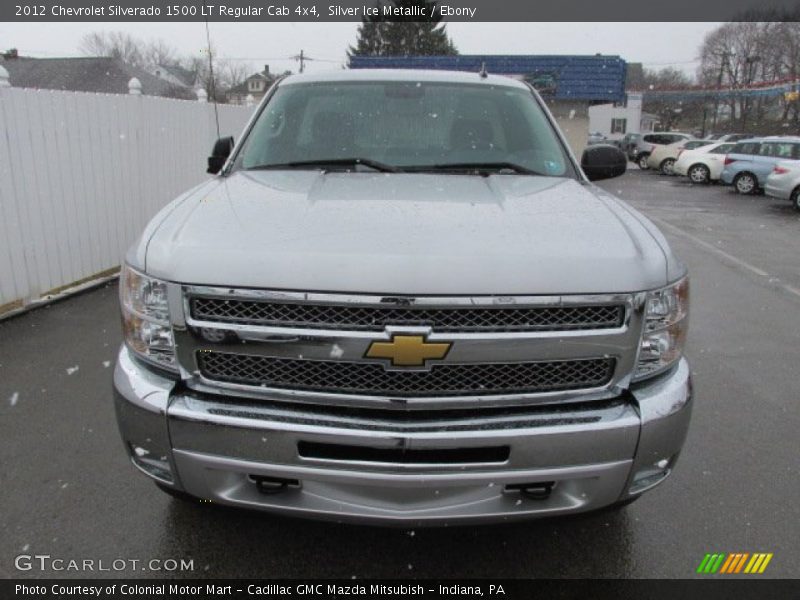 Silver Ice Metallic / Ebony 2012 Chevrolet Silverado 1500 LT Regular Cab 4x4