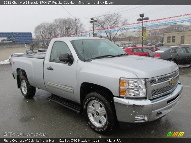 Silver Ice Metallic / Ebony 2012 Chevrolet Silverado 1500 LT Regular Cab 4x4