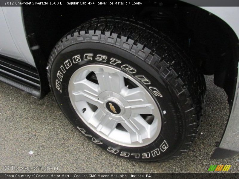 Silver Ice Metallic / Ebony 2012 Chevrolet Silverado 1500 LT Regular Cab 4x4