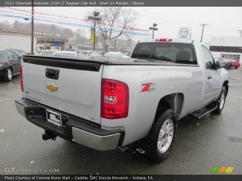 Silver Ice Metallic / Ebony 2012 Chevrolet Silverado 1500 LT Regular Cab 4x4