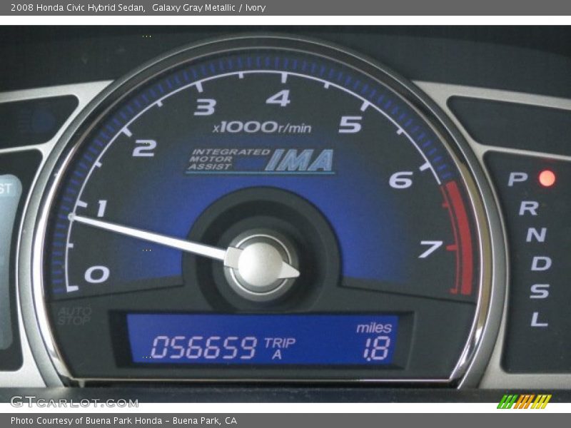 Galaxy Gray Metallic / Ivory 2008 Honda Civic Hybrid Sedan