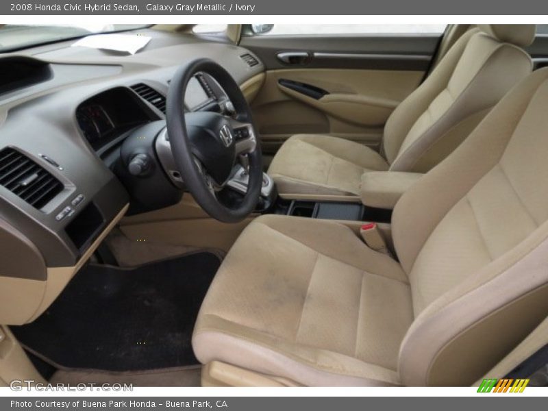  2008 Civic Hybrid Sedan Ivory Interior